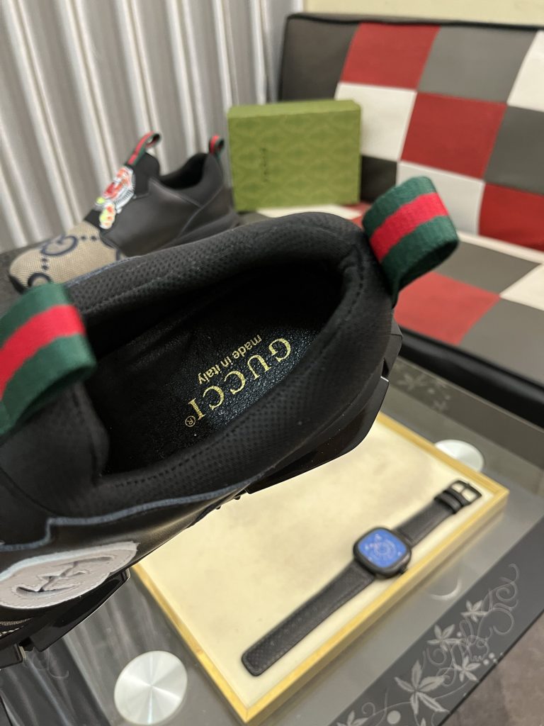 GUCCI メンズスニーカー タイガーデザイン 2色展開 本革 ファッション スタイリッシュ 🐯 - 画像 8