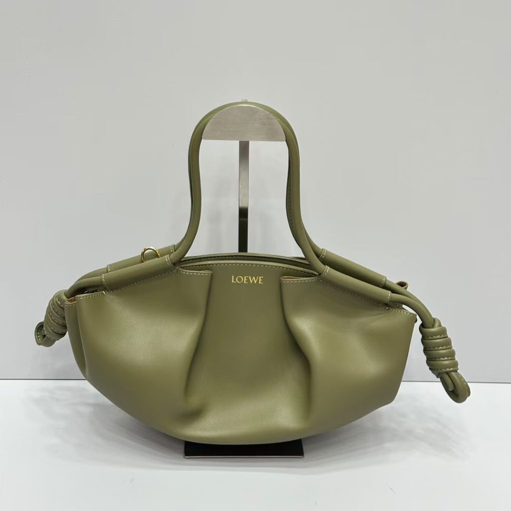 LOEWE　ロエベ　Paseo　パセオ　スモール　レザー　トートバッグ　ハンドバッグ　ストラップ付 - 画像 8