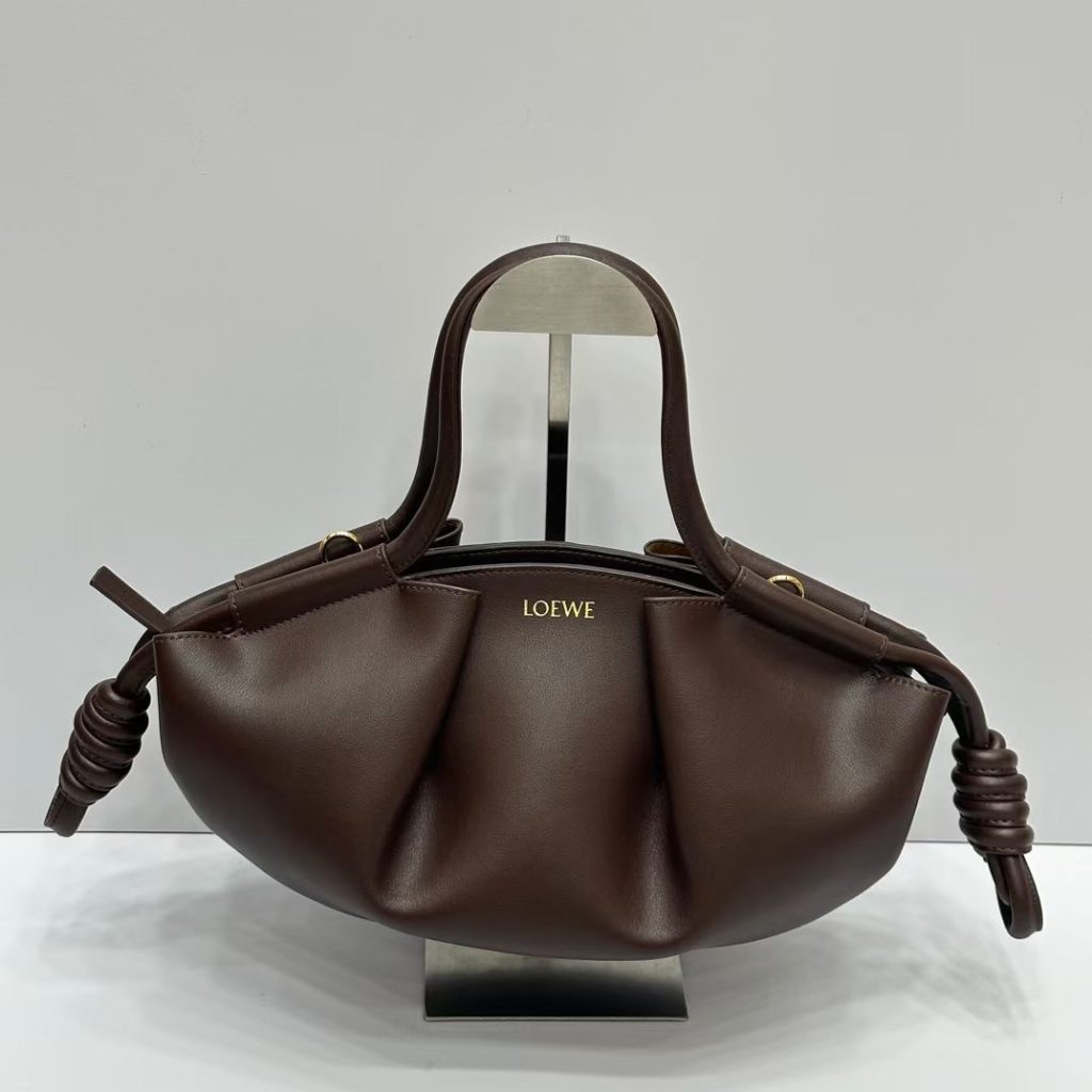 LOEWE　ロエベ　Paseo　パセオ　スモール　レザー　トートバッグ　ハンドバッグ　ストラップ付 - 画像 5