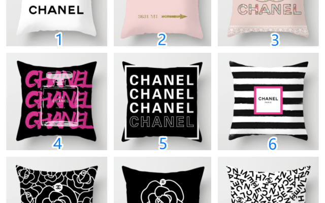 CHANEL　クッションカバー　シャネル　背当て/ベッド用/ソファー用/カー用品　装飾枕カバー　布団カバー