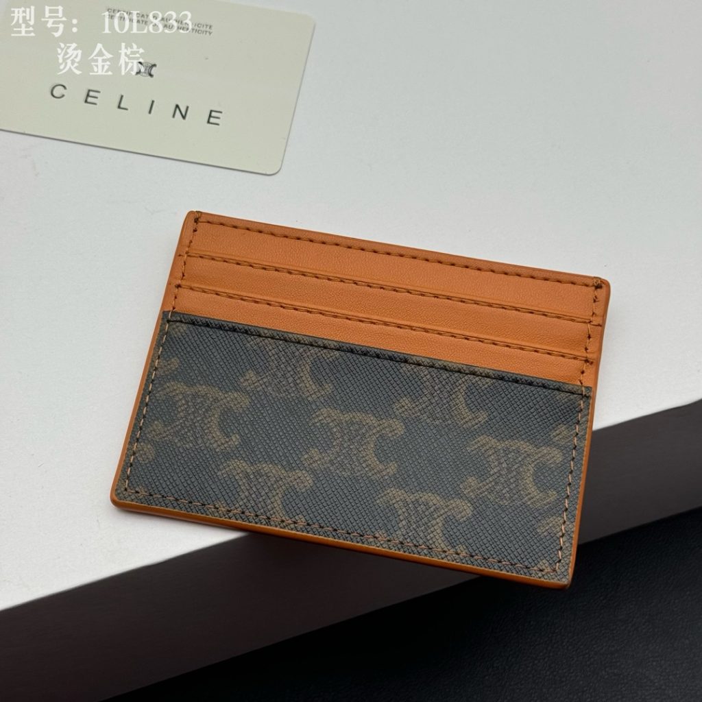 CELINE セリーヌ カードケース 10L833 シェリーファンタジー柄 ブラウン - 画像 7