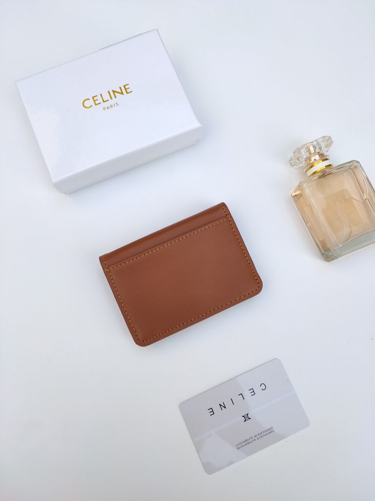 CELINE プルアップ カードケース ブラウン 1色入 - 画像 3