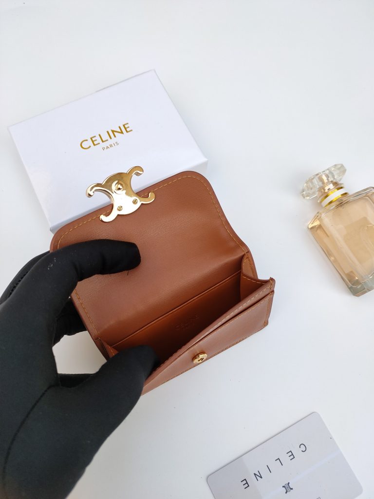 CELINE プルアップ カードケース ブラウン 1色入 - 画像 6