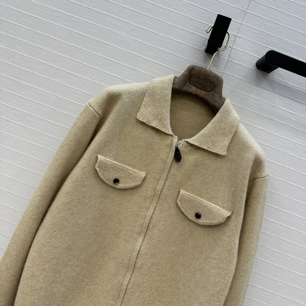 Lp高智感 | 小翻領カシミヤジャケット | 100%カシミア クラシックカラー - 画像 2