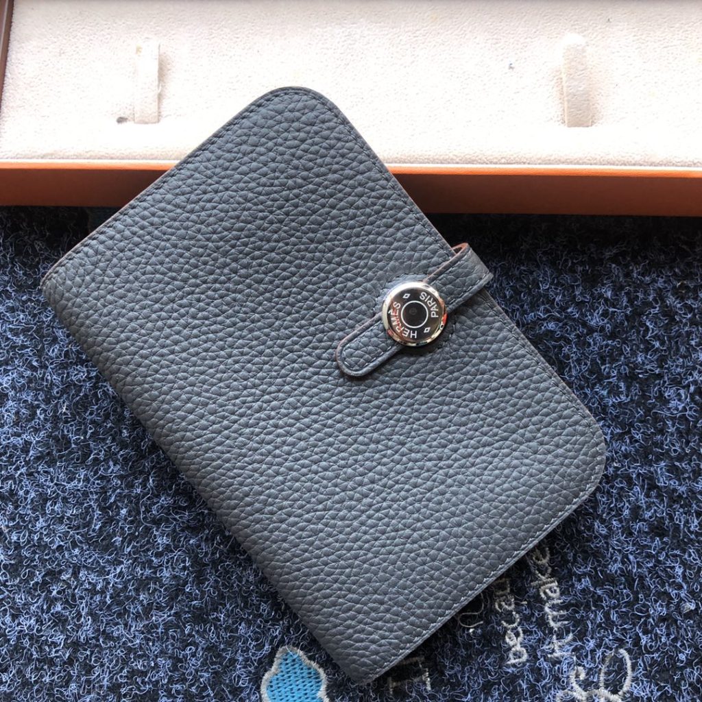 エルメス　ドゴンコンパクト　ウォレット 　シルバー金具　折り財布　14色在庫　HERMES　DOGON COMPACT 　SILVER - 画像 3