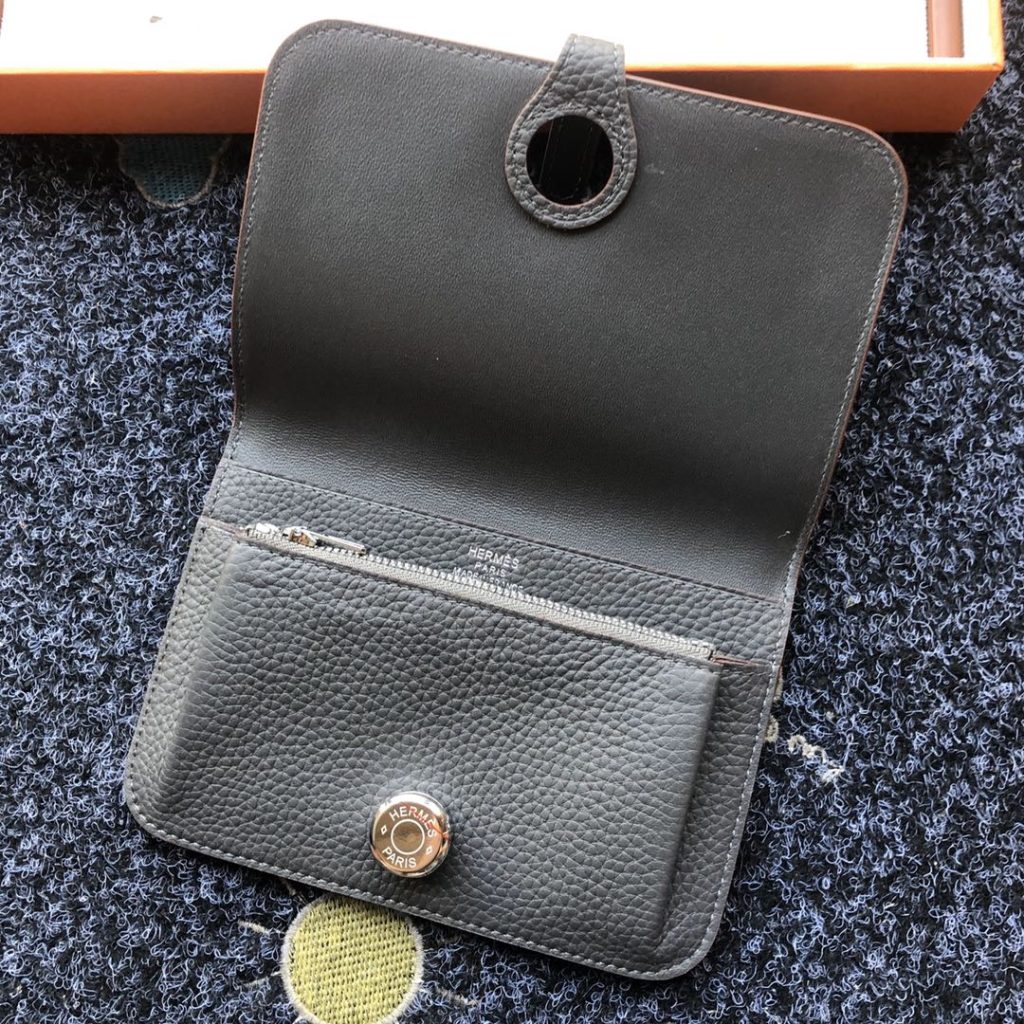 エルメス　ドゴンコンパクト　ウォレット 　シルバー金具　折り財布　14色在庫　HERMES　DOGON COMPACT 　SILVER - 画像 4