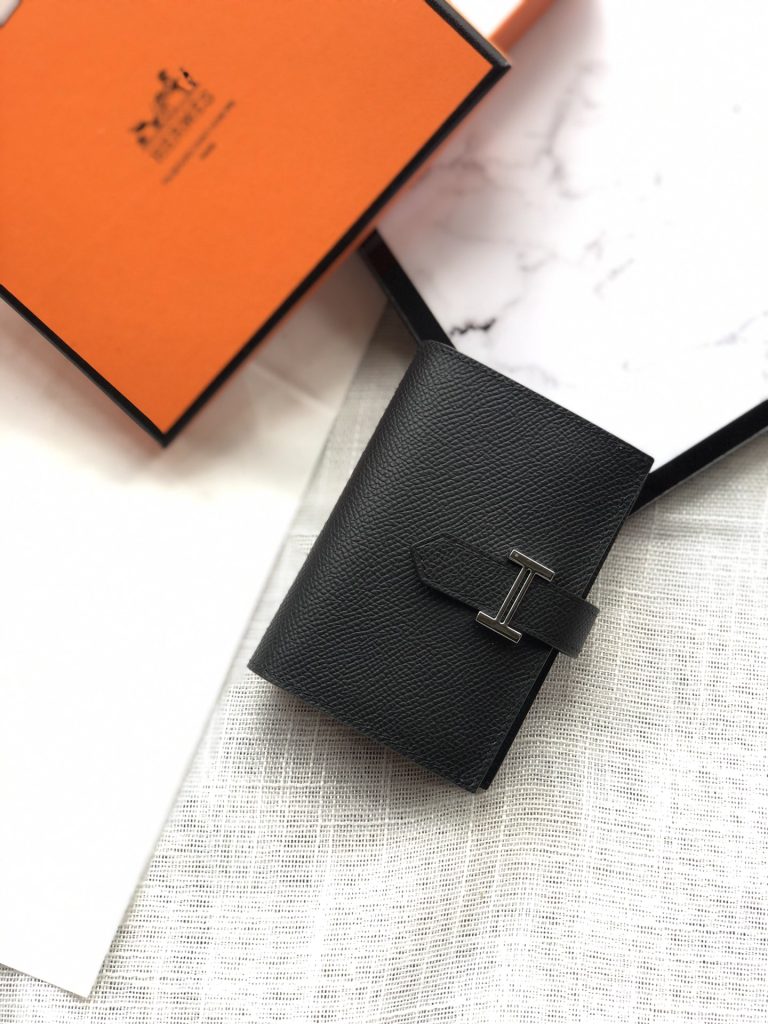 エルメス ベアン ミニ　HERMES　ベアンミニウォレット　カードケース　コイン入れ　ミニ財布　Hロゴ - 画像 3