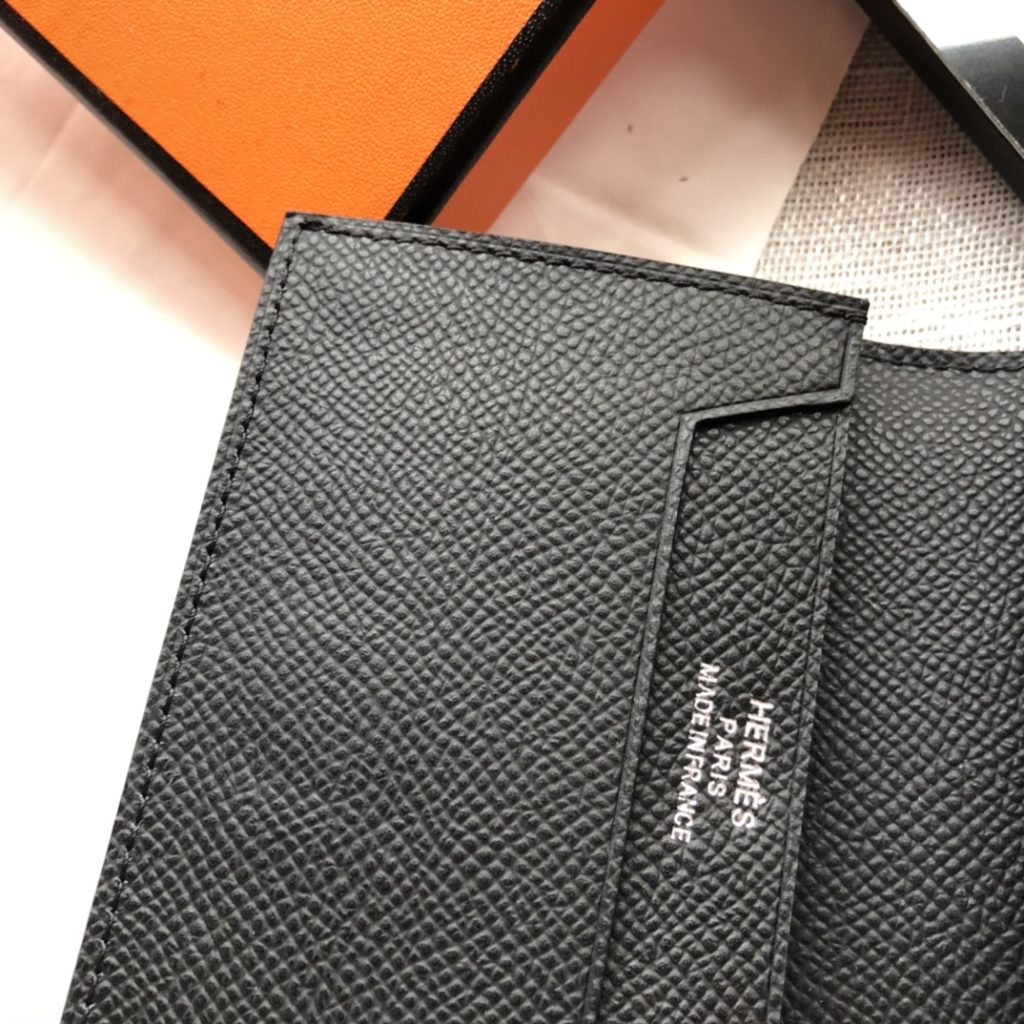 エルメス ベアン ミニ　HERMES　ベアンミニウォレット　カードケース　コイン入れ　ミニ財布　Hロゴ - 画像 5