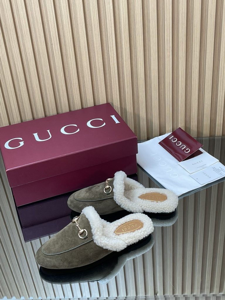 GUCCI グッチ フラットシューズ 本革 軽量 ブラック - 画像 4
