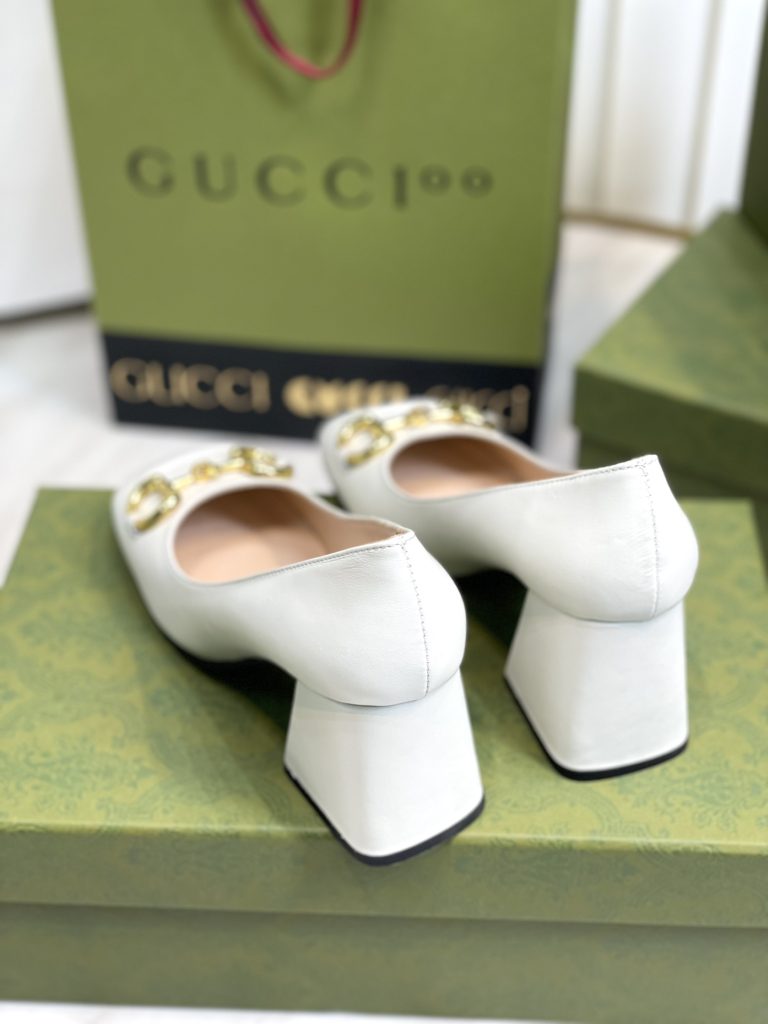 GUCCI グッチ フラットシューズ 本革 通勤 通学 ブラック - 画像 7