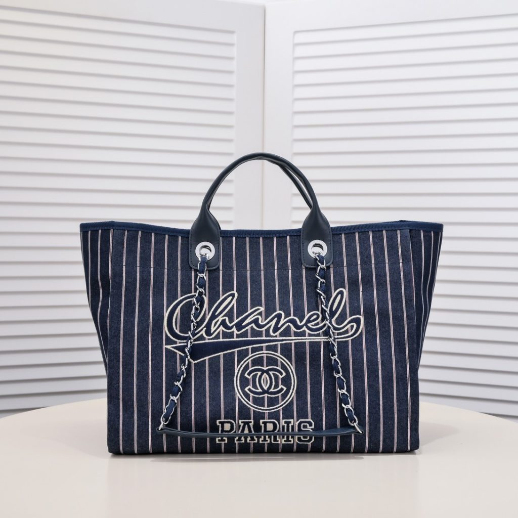 シャネル　CHANEL　ラージ ショッピング バッグ　ドーヴィル　チェンートートバッグ　レディース　大容量！バッグ　2色 - 画像 3