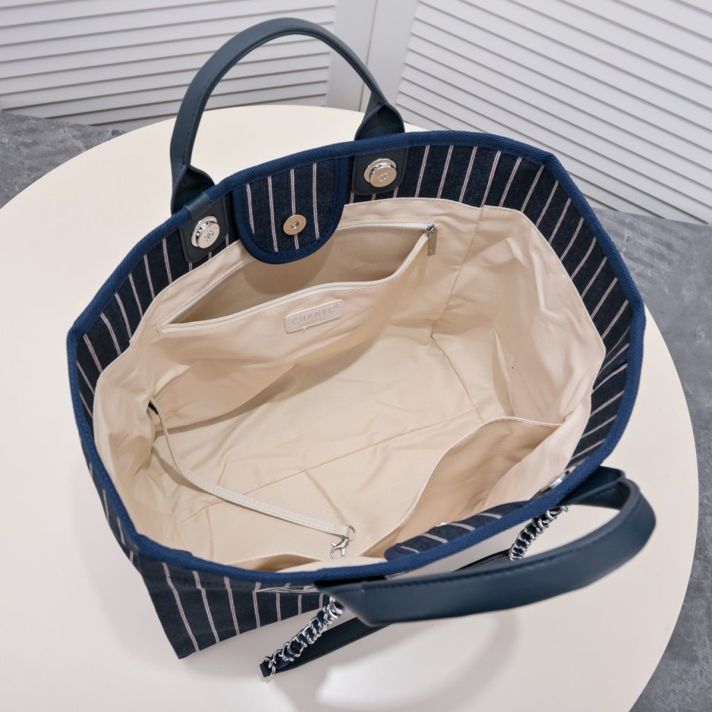 シャネル　CHANEL　ラージ ショッピング バッグ　ドーヴィル　チェンートートバッグ　レディース　大容量！バッグ　2色 - 画像 8