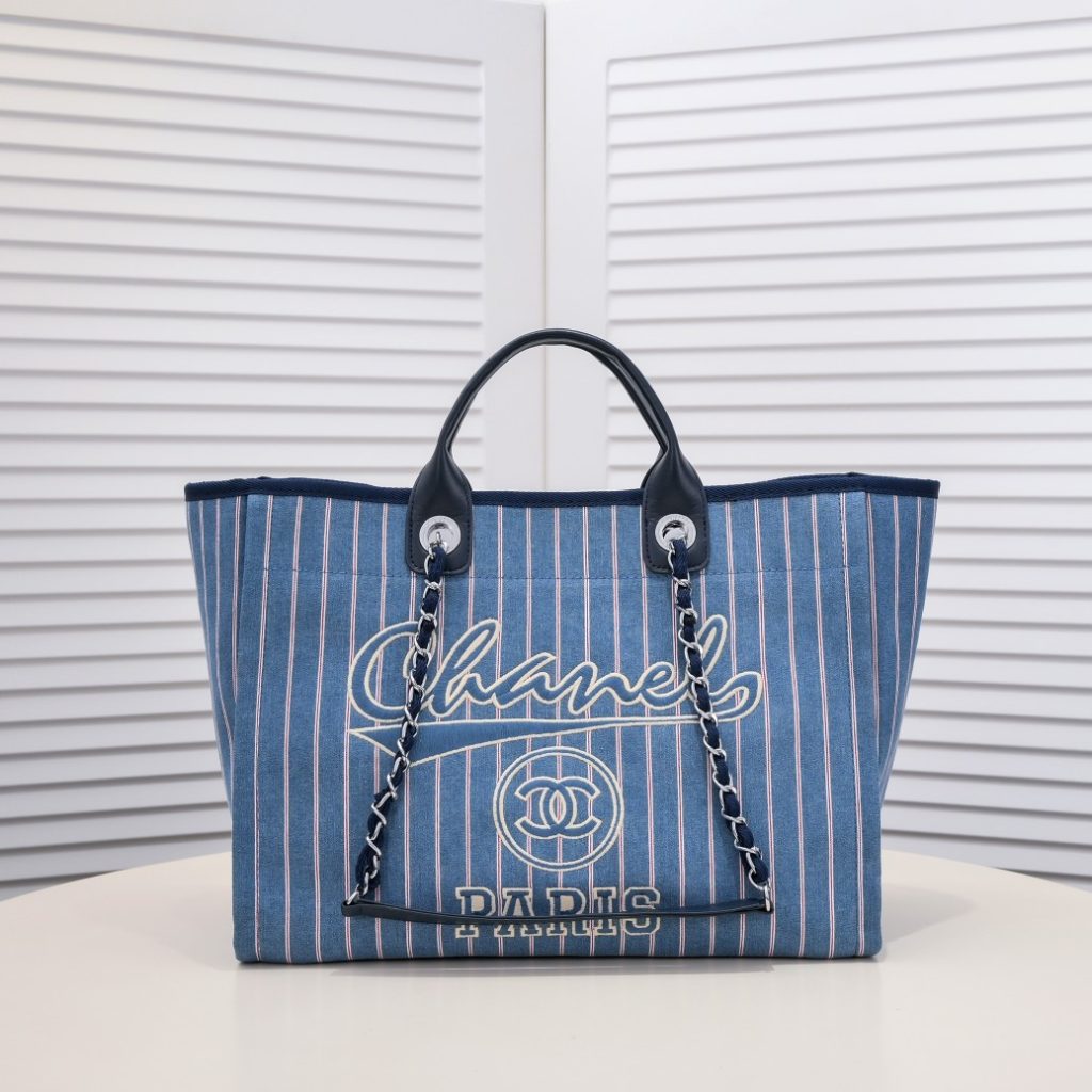 シャネル　CHANEL　ラージ ショッピング バッグ　ドーヴィル　チェンートートバッグ　レディース　大容量！バッグ　2色 - 画像 2
