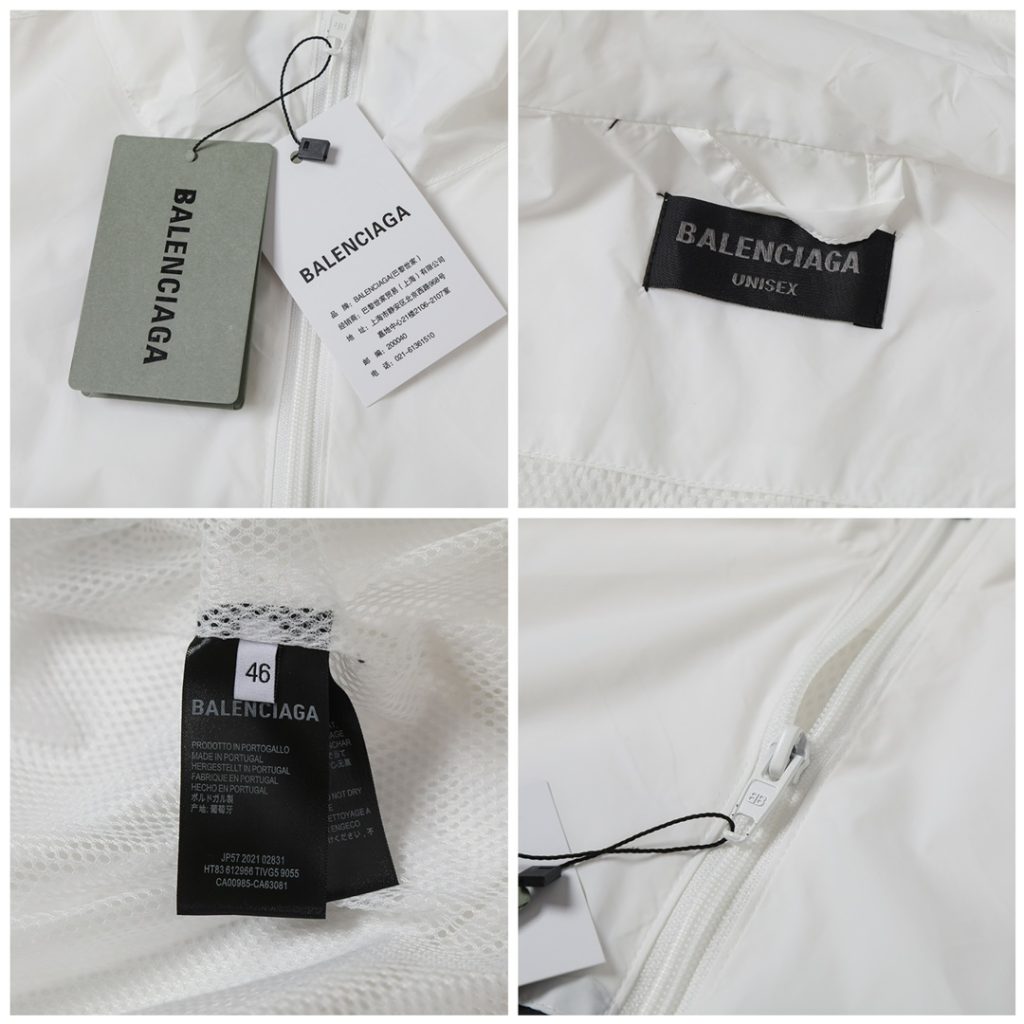 BALENCIAGA バレンシアガ ロゴパネルジャケット ブラック ホワイト 全2色 - 画像 8
