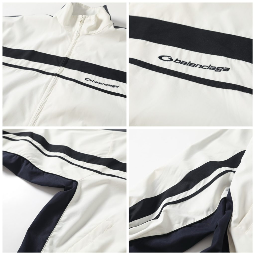 BALENCIAGA バレンシアガ レディース フルジップジャケット 350g/m ファッション ブラック/ホワイト - 画像 5