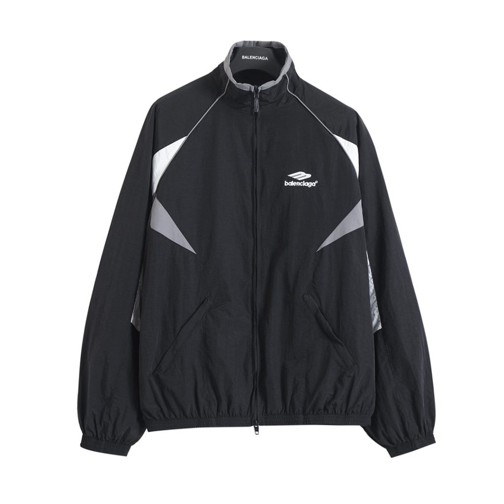 BALENCIAGA バレンシアガ フルジップジャケット 通勤 通学 旅行 ブラック 灰 白…｜カフェに使いやすいファッションアイテムを写…