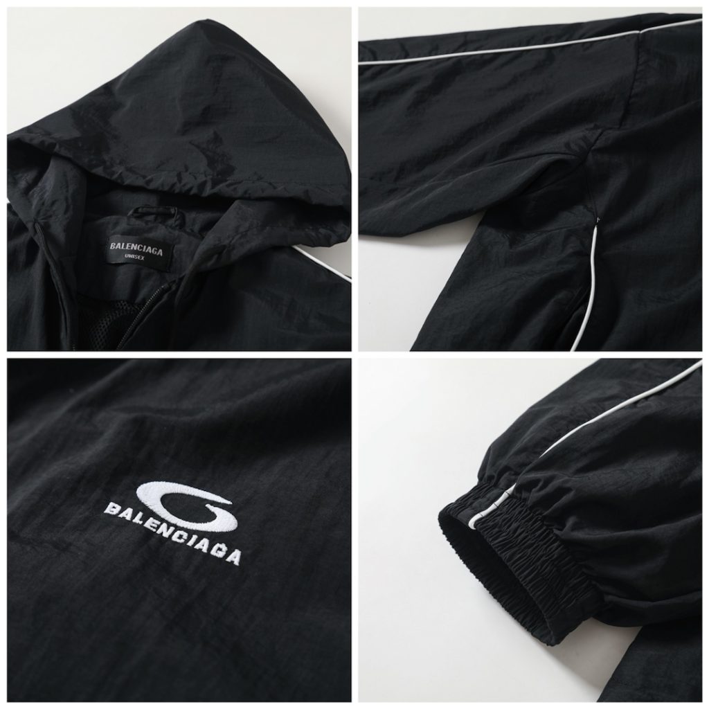 BALENCIAGA バレンシアガ フルジップパーカー 黒色 - 画像 6