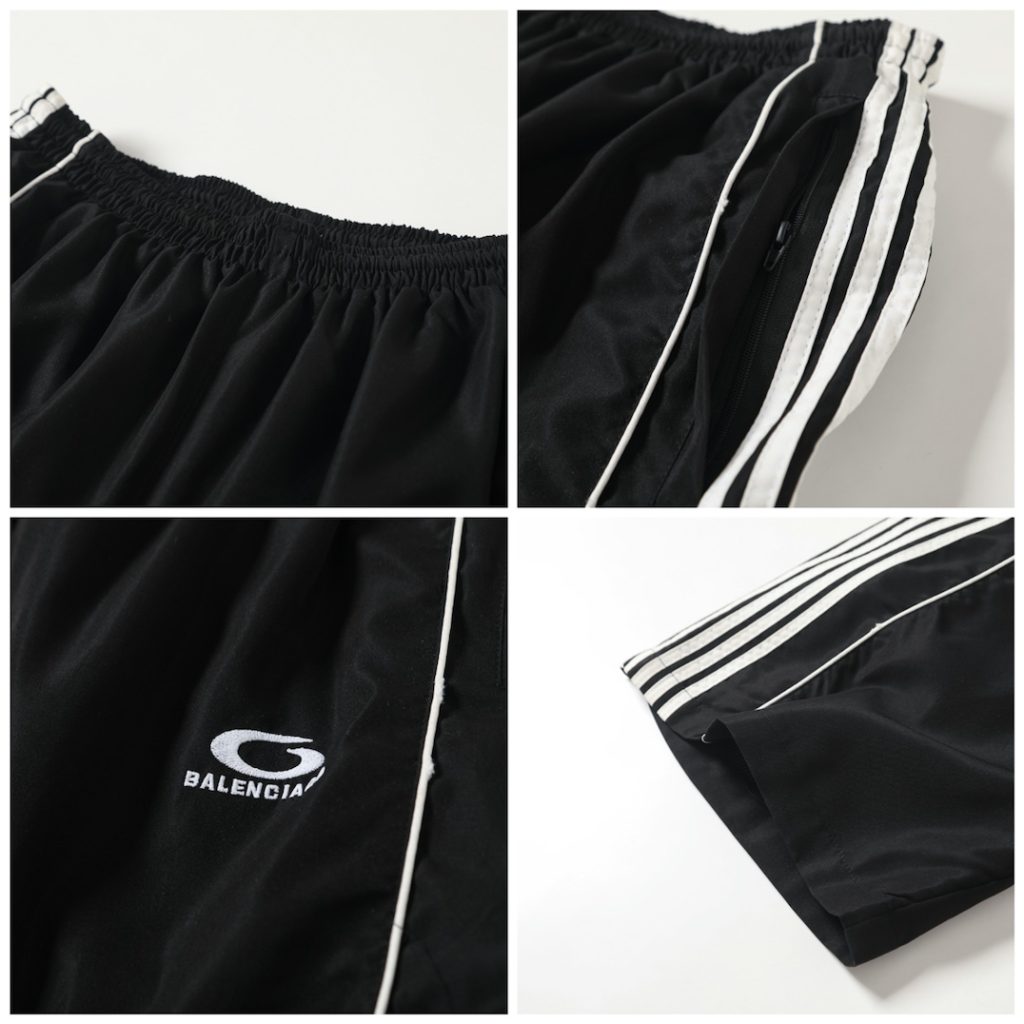 BALENCIAGA バレンシアガ フルジップジャケット + パンツ セット 通勤 通学 トレーニング 黒色 - 画像 8