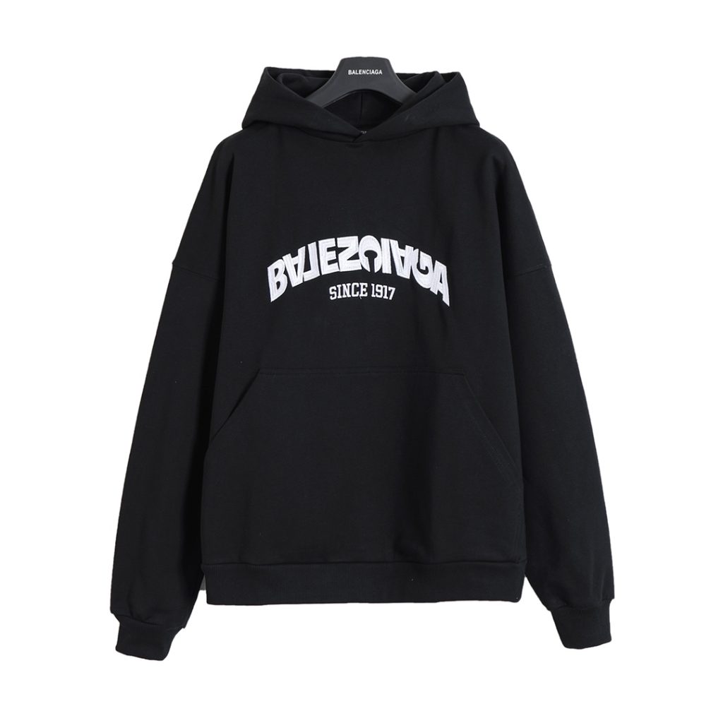 BALENCIAGA バレンシアガ ロゴパーカー ブラック/ホワイト 全2色 - 画像 2