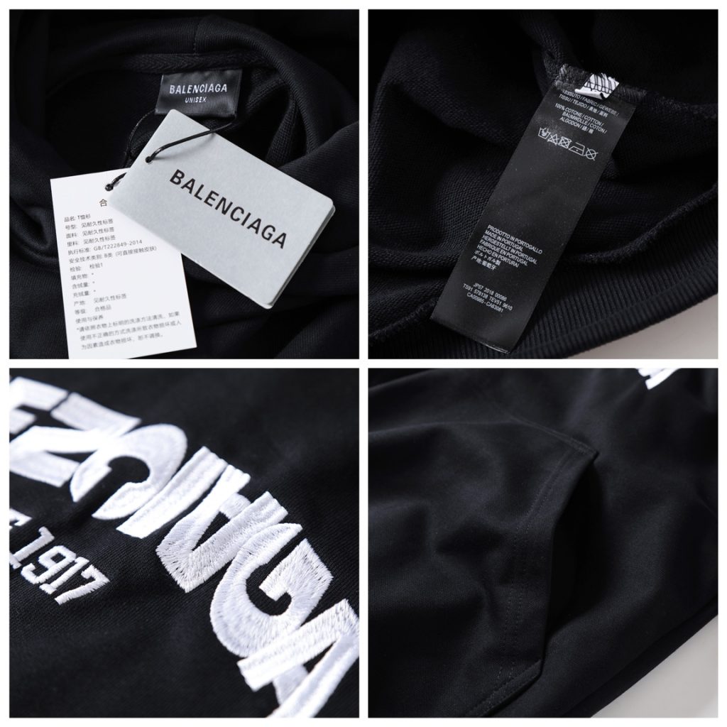 BALENCIAGA バレンシアガ ロゴパーカー ブラック/ホワイト 全2色 - 画像 8