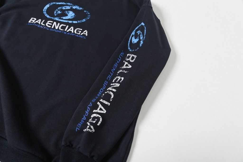 BALENCIAGA バレンシアガ ロゴスウェットシャツ ブラック - 画像 3