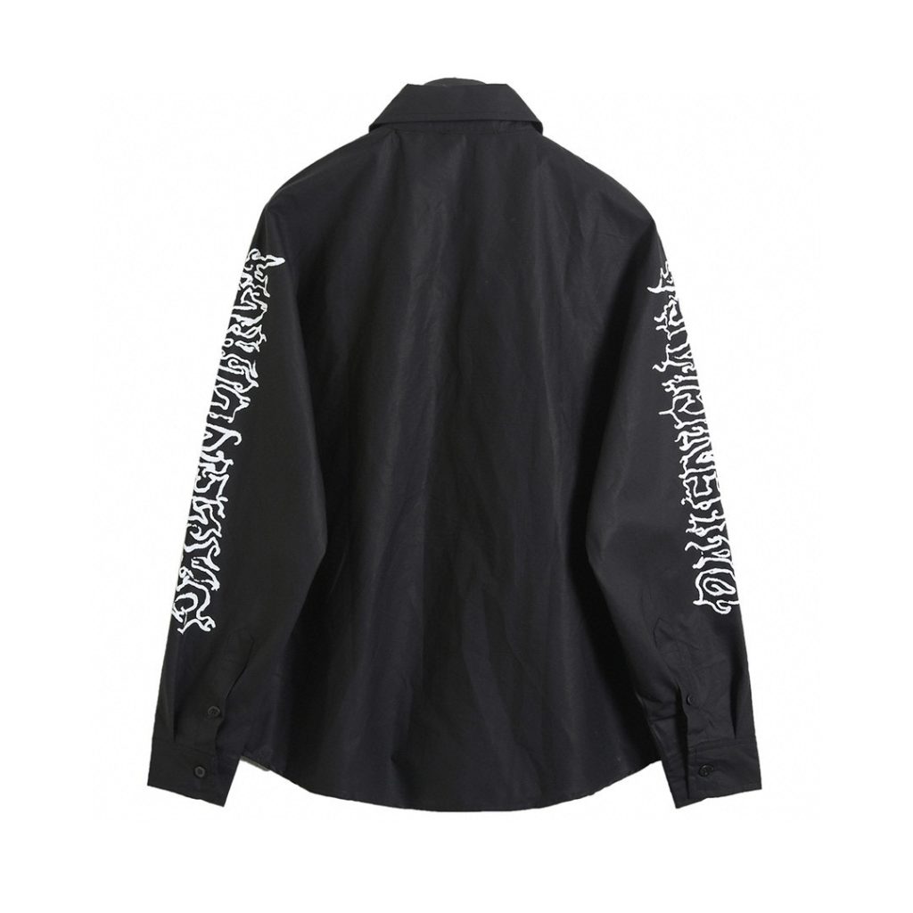 BALENCIAGA バレンシアガ ロングシャツ ブラック - 画像 2