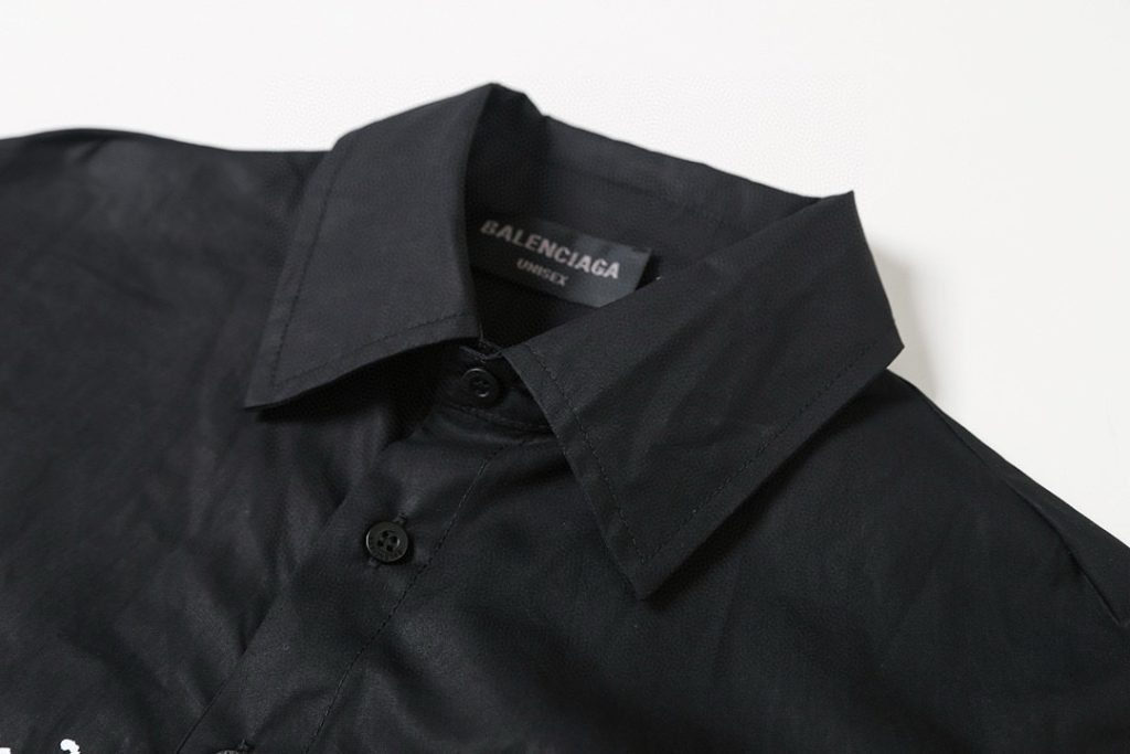 BALENCIAGA バレンシアガ ロングシャツ ブラック - 画像 3