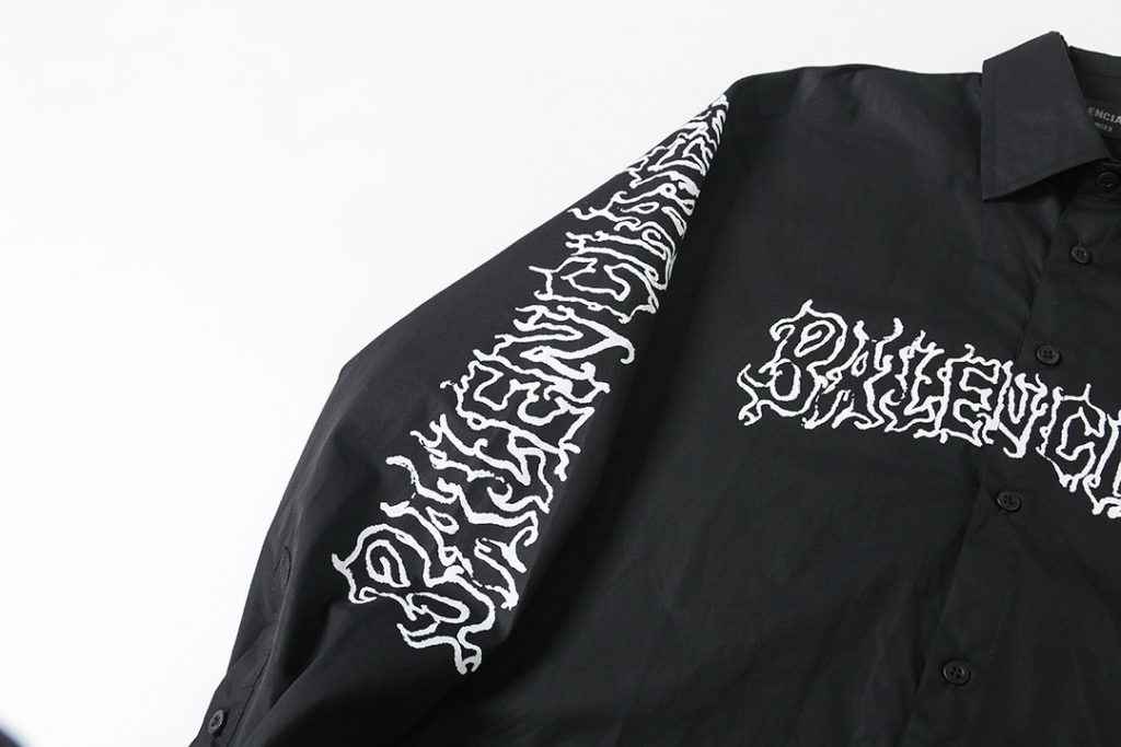 BALENCIAGA バレンシアガ ロングシャツ ブラック - 画像 5