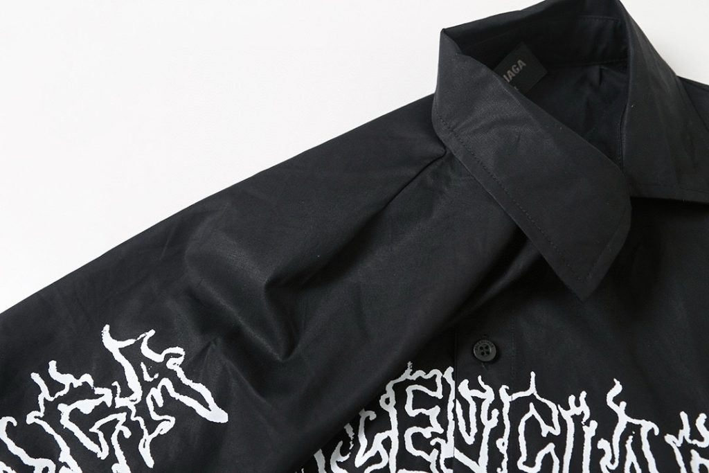 BALENCIAGA バレンシアガ ロングシャツ ブラック - 画像 7