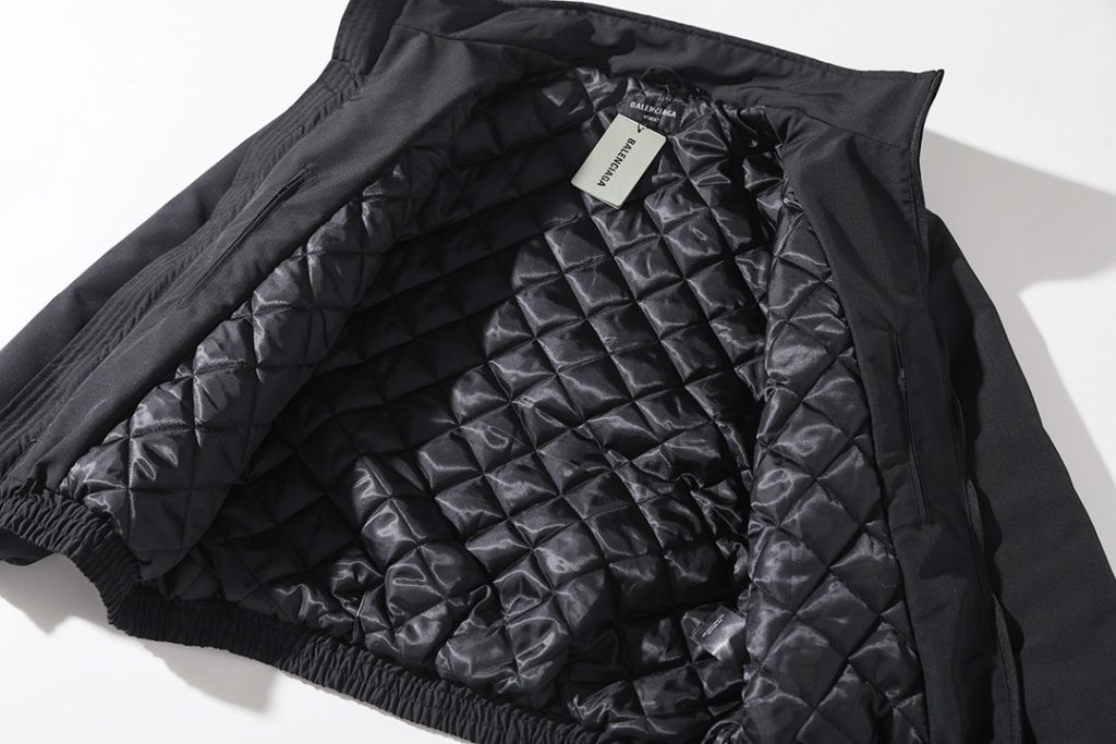 BALENCIAGA バレンシアガ フリースジャケット 本革 ブルゾン 黒色 - 画像 3