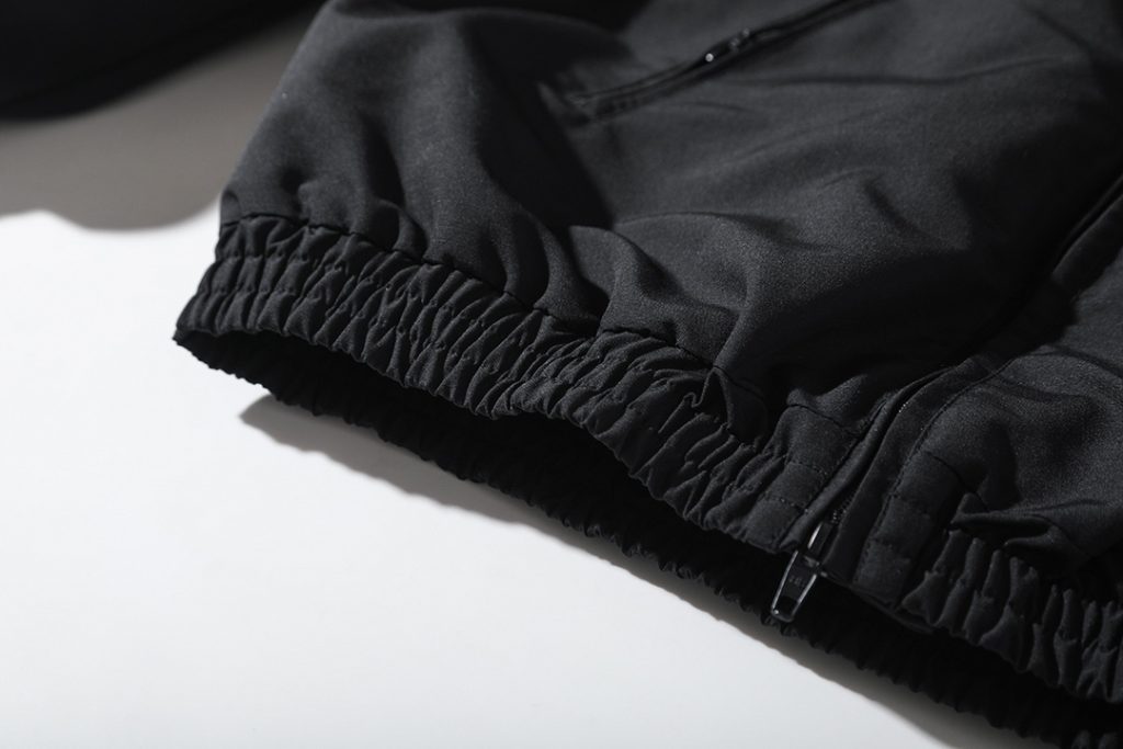 BALENCIAGA バレンシアガ フリースジャケット 本革 ブルゾン 黒色 - 画像 5