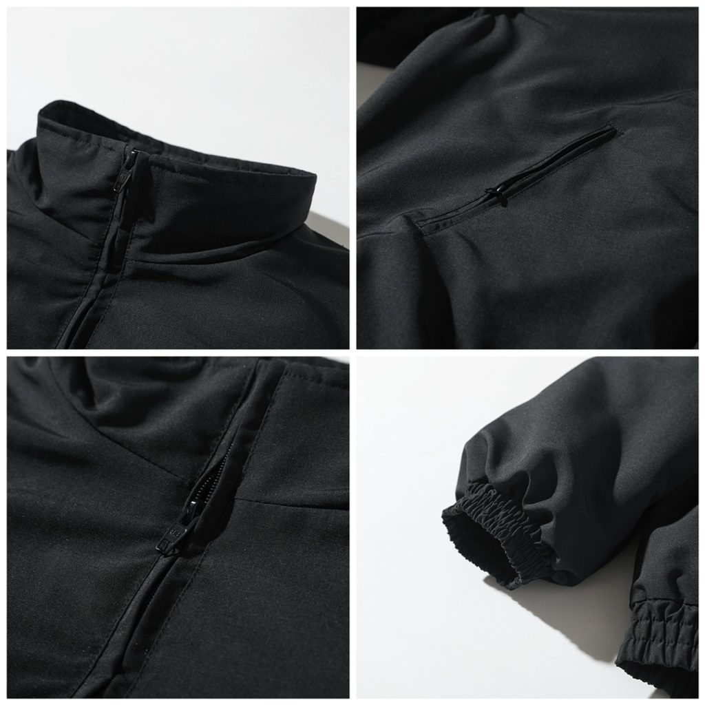 BALENCIAGA バレンシアガ フリースジャケット 本革 ブルゾン 黒色 - 画像 7