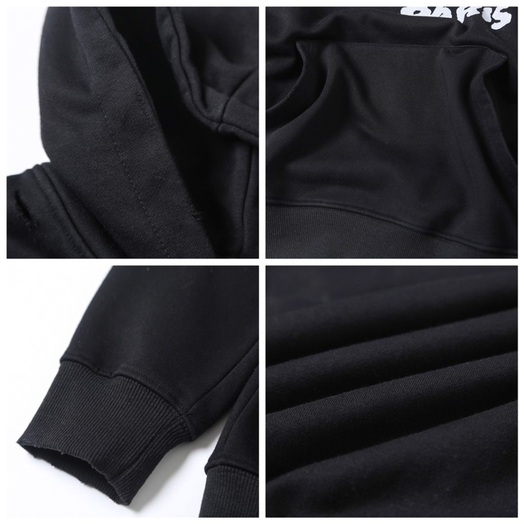 BALENCIAGA バレンシアガ ロゴプリントパーカー 黒/白 全2色 - 画像 8