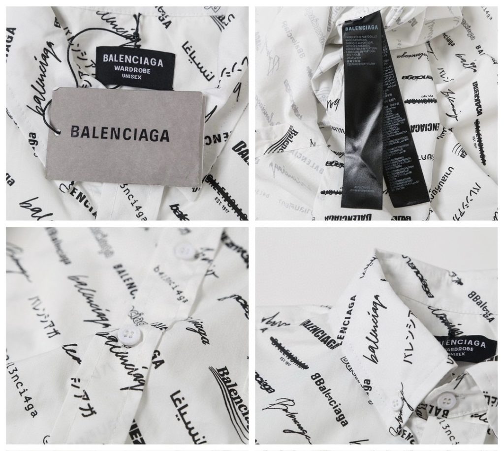 BALENCIAGA バレンシアガ ロゴプリントシャツ 白色 全2色 - 画像 8