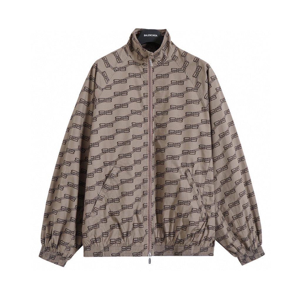 BALENCIAGA バレンシアガ ロゴパーカー 軽量 通勤 ロゴ ファッション グレー 全4色 - 画像 4