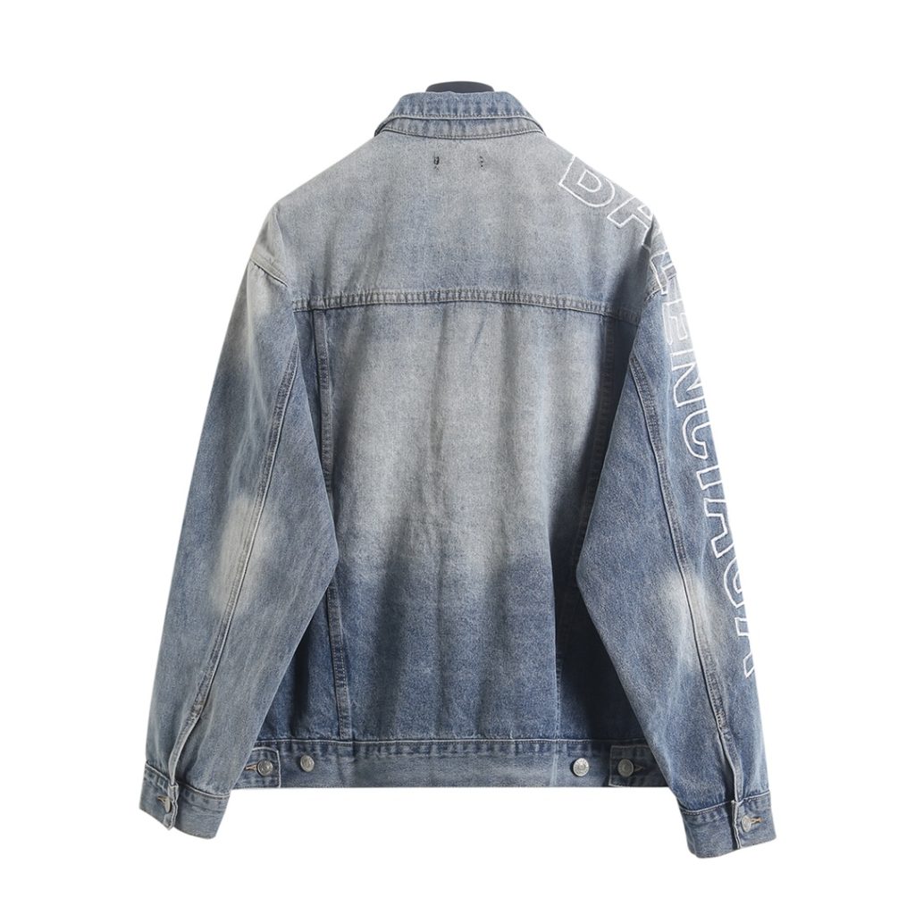 BALenciaga バレンシアガ デニムジャケット ブルゾン デニムパンツ デニム セットアップ メンズ レディース ユニセックス 通勤 通学 デニム 35848 - 画像 2