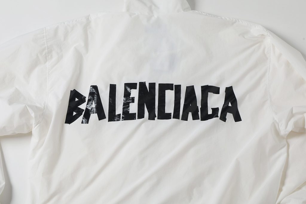 BALENCIAGA バレンシアガ フルジップジャケット フルジップ 黒 印花 防水 ブラック 18字 - 画像 4