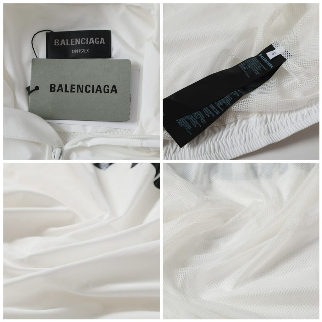 BALENCIAGA バレンシアガ フルジップジャケット フルジップ 黒 印花 防水 ブラック 18字 - 画像 8