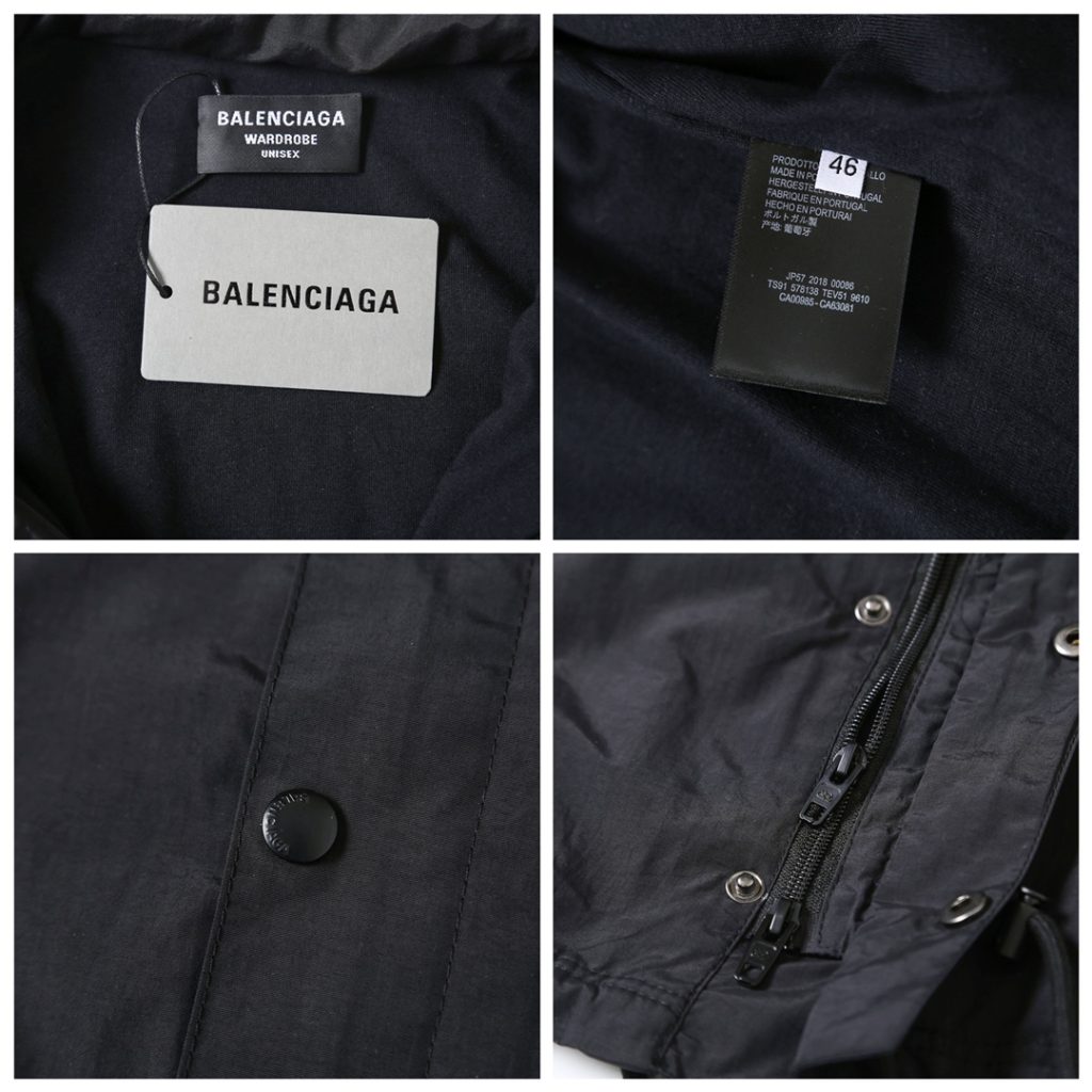 BALENCIAGA バレンシアガ ファンコート 防水 ブラック - 画像 8