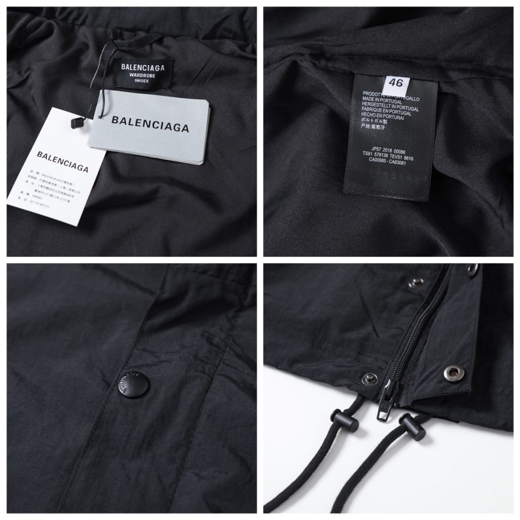 BALENCIAGA バレンシアガ ファンコート 黒 46/48/50/52 - 画像 8
