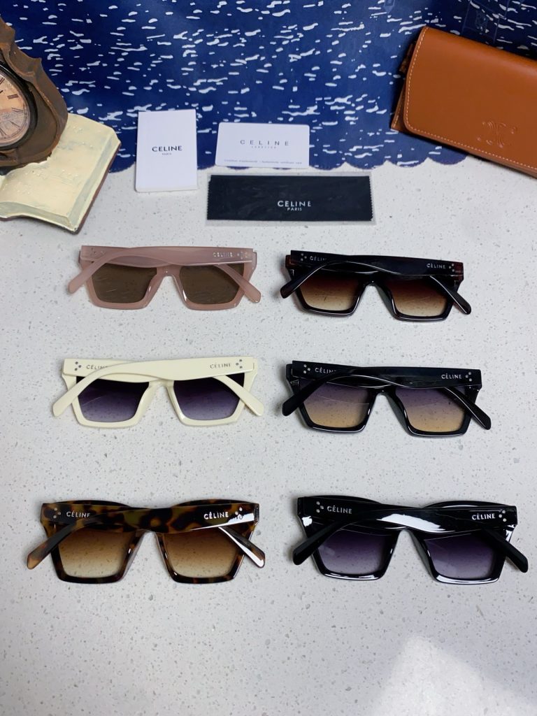 CELINE セリーヌ サングラス 2025新作 サイズ:P125 防紫外線 フラットサングラス 白色 多色展開 - 画像 4
