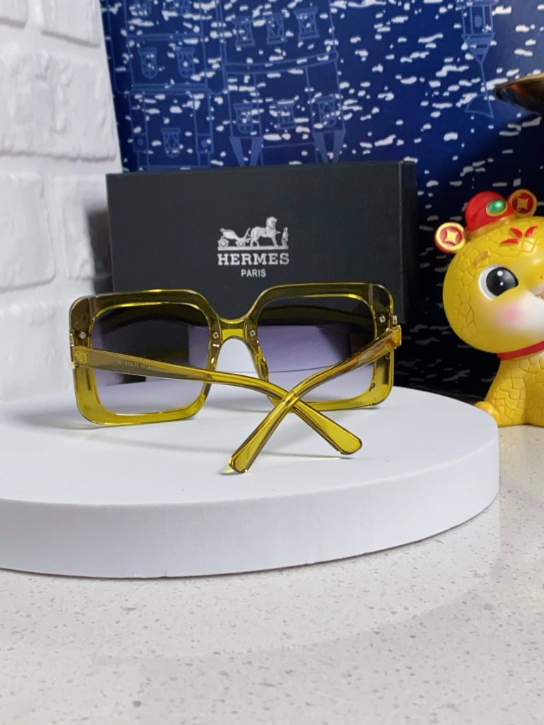 HERMES ランズ サングラス フレーム サイズ調整可能 高級感 メンズ レディース ブラック レッド グリーン イエロー ブラウン 多色展開 - 画像 4