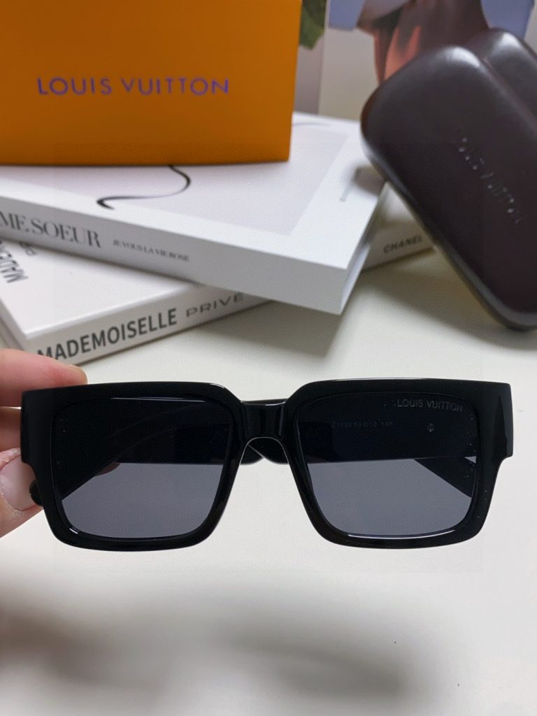 LOUIS VUITTON ルイビトン サングラス フレーム 3Dロゴ メンズ レディース ブラック 多色展開 - 画像 5