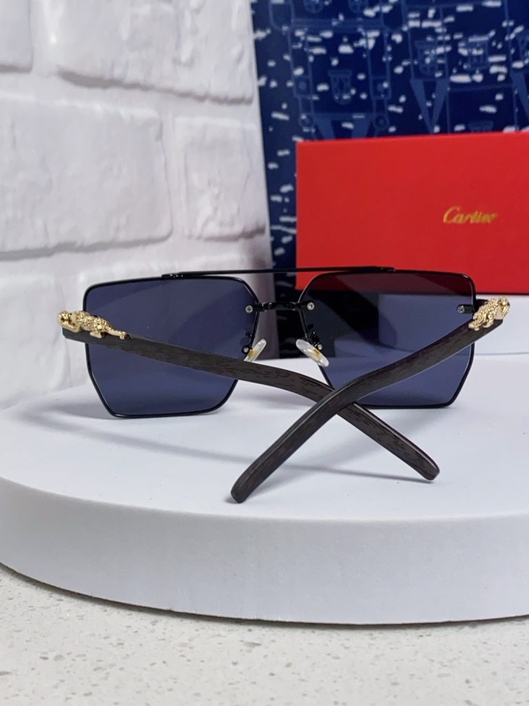 Cartier カルティエ フレームサングラス フレームタイプ メンズ レディース プラネット デザイン 2025 新作 ブラック 多色展開 - 画像 6