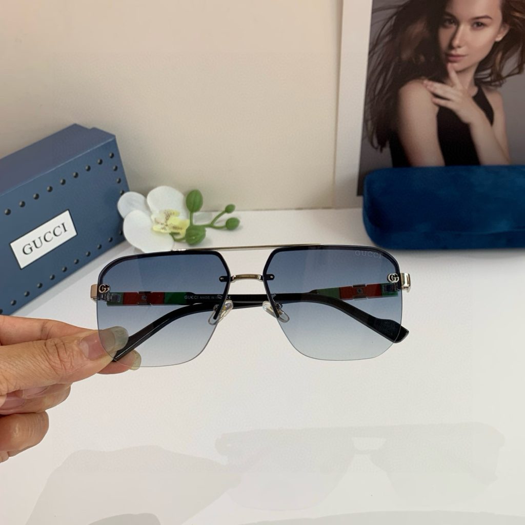 GUCCI グッチ サングラス メンズ レディース フレーム ブラック グラデーション フラットシェイプ レンズ 多色展開 - 画像 5