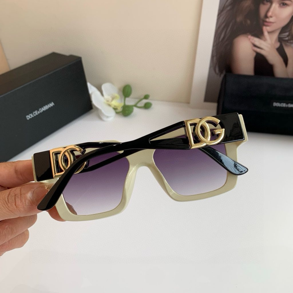 DOLCE&GABBANA ドルチェ&ガッバーナ サングラス メンズ レディース 大きめ フレーム グラデーション レンズ ブラック ホワイト 全2色 - 画像 7