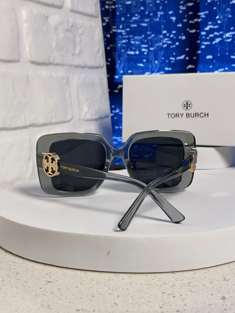 TORY BURCH トーリーバーチ サングラス フレーム型 メンズ レディース 2025年新作 大きめサイズ 送料無料 透明グレー - 画像 6