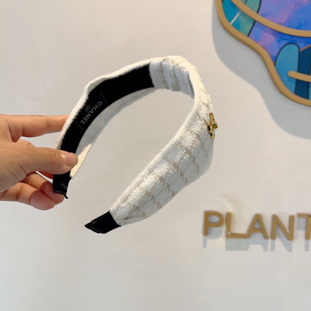 CHANEL シャネル ヘアバンド 本革 シルク ファッション ブランド 2色展開 - 画像 4
