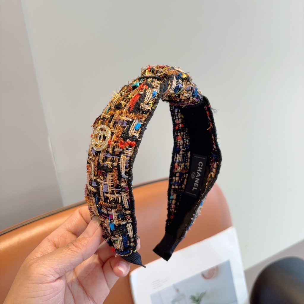 CHANEL シャネル ヘッドバンド 本革 フランネル 通勤 通学 全5色 - 画像 3