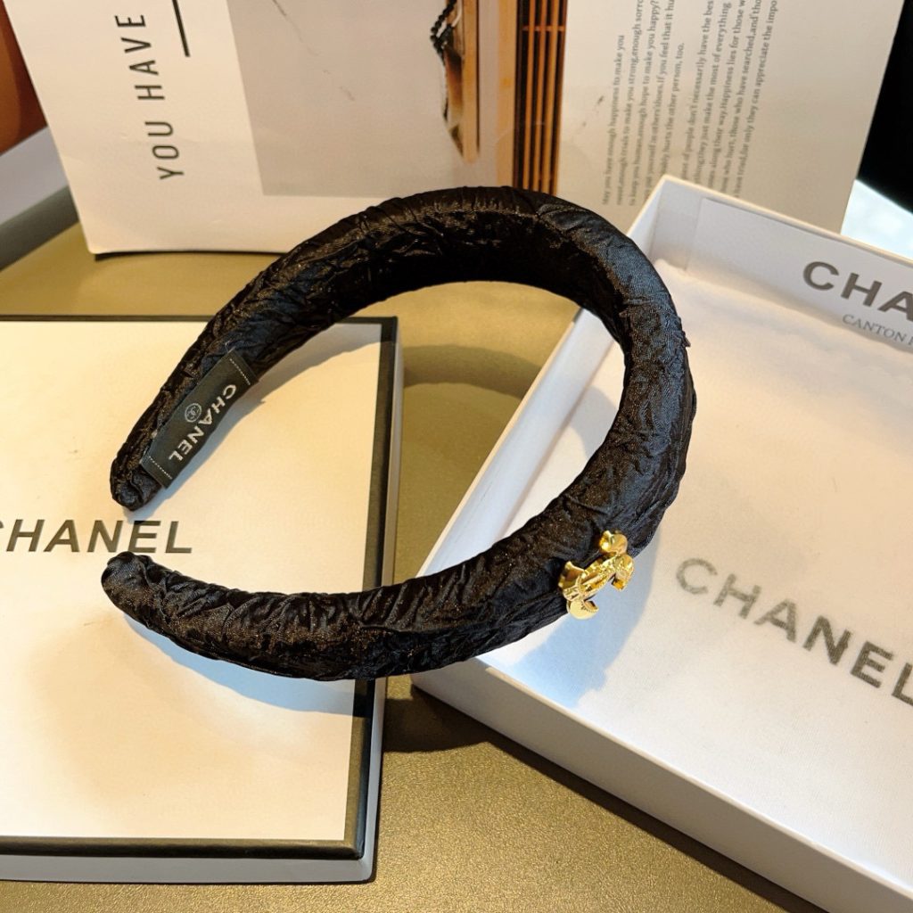 CHANEL シャネル ヘアバンド 本革 通勤 通学 ブラック 全2色 - 画像 8
